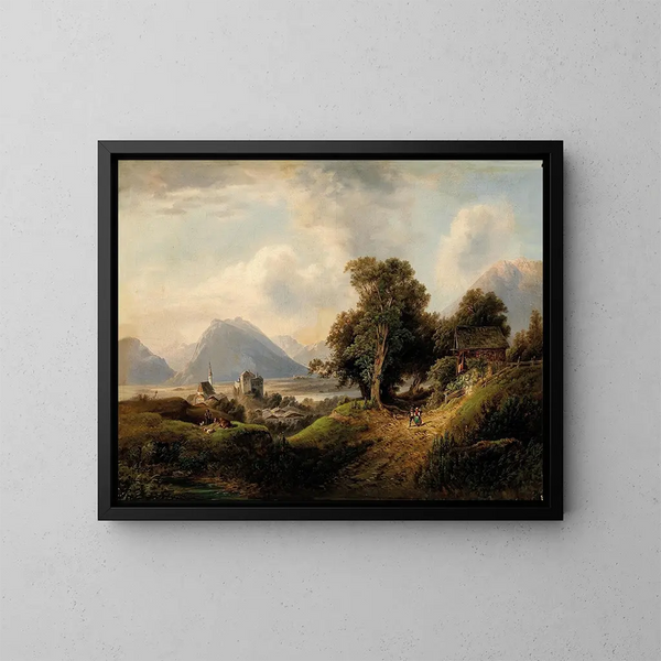 Rust van de herders - Franz Barbarini — ingelijst kunstwerk aan de muur