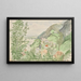 Mountainous River Landscape with Castle - Franz Barwig the Elder — framed artwork on a wall