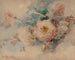 Bloemenmandje met rozen - Franz Bischoff — weergave van het kunstwerk