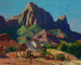 De Bewaker, Zion Nationaal Park, Utah - Franz Bischoff — weergave van het kunstwerk