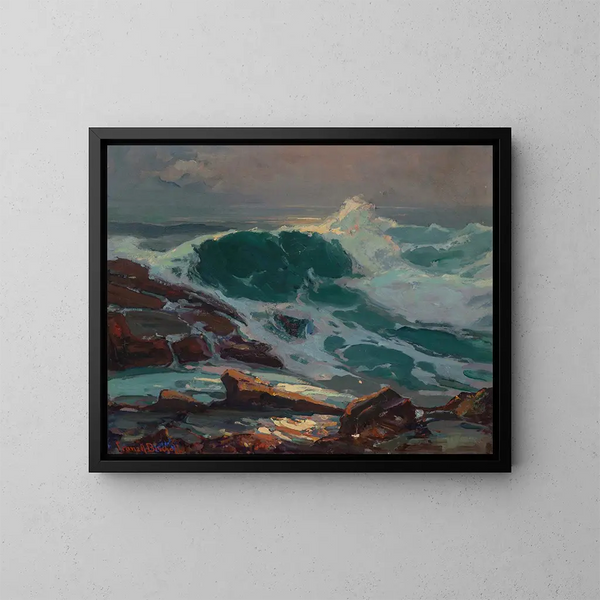 De Golf - Franz Bischoff — ingelijst kunstwerk aan de muur