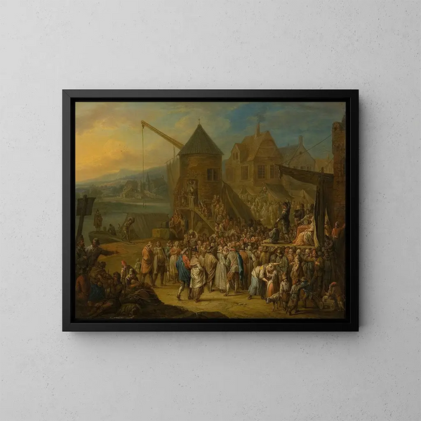 Jaarbeurs - Franz Christoph Janneck — ingelijst kunstwerk aan de muur