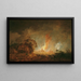 Nachtbrand - Franz Edmund Weirotter — ingelijst kunstwerk aan de muur