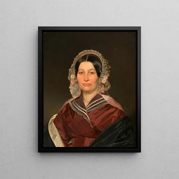 Portret van een dame - Franz Eybl — ingelijst kunstwerk aan de muur