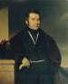 van een man met een hoge hoed en een handschoen - Franz Eybl — weergave van het kunstwerk