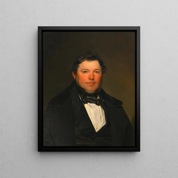 Portret van een heer - Franz Eybl — ingelijst kunstwerk aan de muur