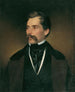 Portret van een heer met grijs haar en een snor - Franz Eybl — weergave van het kunstwerk