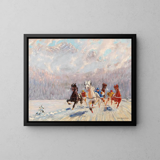 Franz HienlMerre - Trabrennen im Winter.webp