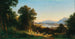 van Salzburger uitzicht vanaf Bergheim nabij Plain - Franz Hinterholzer — weergave van het kunstwerk