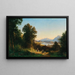 van Salzburger uitzicht vanaf Bergheim nabij Plain - Franz Hinterholzer — ingelijst kunstwerk aan de muur