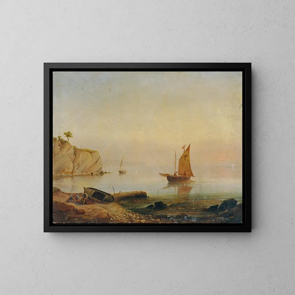 Capodistria - Franz Hoffmann — ingelijst kunstwerk aan de muur