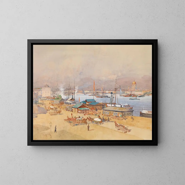 Sint-Petersburg - Franz Kopallik — ingelijst kunstwerk aan de muur