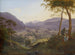 Landschap met bergtoppen bij Salzburg met een jong stel - Franz Ludwig Catel — weergave van het kunstwerk