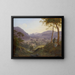 Landschap met bergtoppen bij Salzburg met een jong stel - Franz Ludwig Catel — ingelijst kunstwerk aan de muur