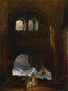 van Moines in de binnenplaats van een klooster aan zee - Franz Ludwig Catel — weergave van het kunstwerk