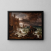 Nachtelijke scène van René - Franz Ludwig Catel — ingelijst kunstwerk aan de muur