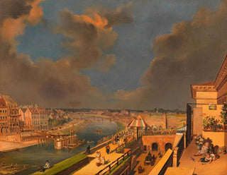 Franz Maleck von Werthenfels - Bau der Ferdinandsbrcke ber den Donaukanal.webp