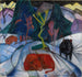 Een bizon in de winter De rode bizon - Franz Marc — weergave van het kunstwerk