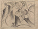 Abstracte tekening - Franz Marc — weergave van het kunstwerk