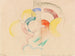 Abstract aquarelschilderij I - Franz Marc — weergave van het kunstwerk