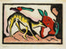 Fabelachtig dier - Franz Marc — weergave van het kunstwerk