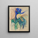 Mandrill - Franz Marc — ingelijst kunstwerk aan de muur