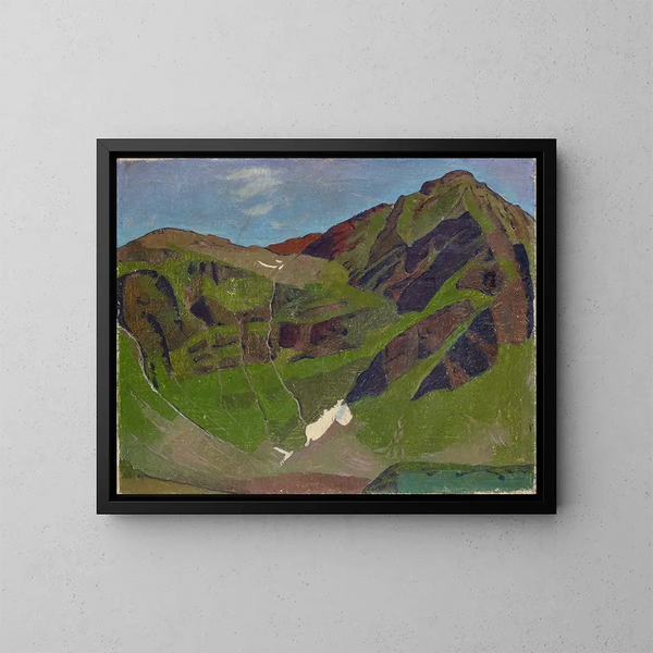 Bergmotief - Franz Marent — ingelijst kunstwerk aan de muur