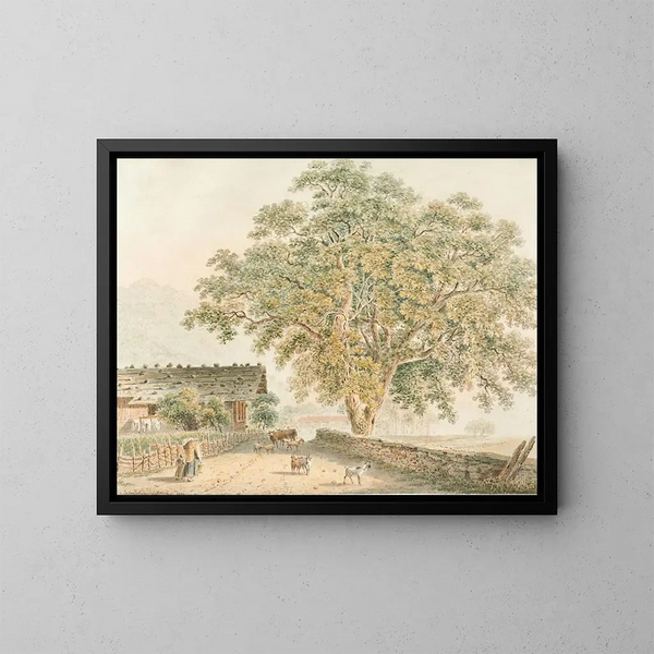 Interlaken - Franz Niklaus König — ingelijst kunstwerk aan de muur