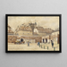 View of Vienna from Rotenturm Gate - Franz Poledne — framed artwork on a wall