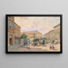 La ligne Burggassen à Vienne, coin de la Kaiserstraße et de la Burggasse - Franz Reinhold — framed artwork on a wall