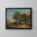 La forge du village - Franz Reinhold — ingelijst kunstwerk aan de muur