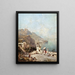 Amalfi - Franz Richard Unterberger — ingelijst kunstwerk aan de muur