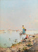Vue de Venise au bord de la lagune - Franz Richard Unterberger — weergave van het kunstwerk
