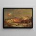 Feest van Santa Lucia in Amalfi - Franz Richard Unterberger — ingelijst kunstwerk aan de muur