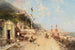 Straat Monreale, Palermo - Franz Richard Unterberger — weergave van het kunstwerk