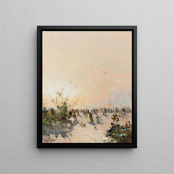 Franz Richard Unterberger - View Of Venice From The Public Gardens.webp