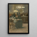 Van wat schrijven - Franz Skarbina — ingelijst kunstwerk aan de muur