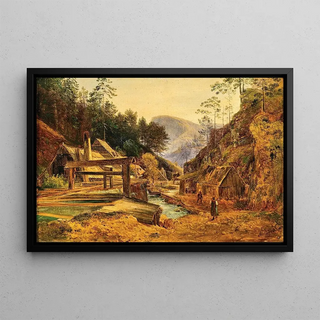 Franz Steinfeld - A Landscape with a Hammer Mill.webp