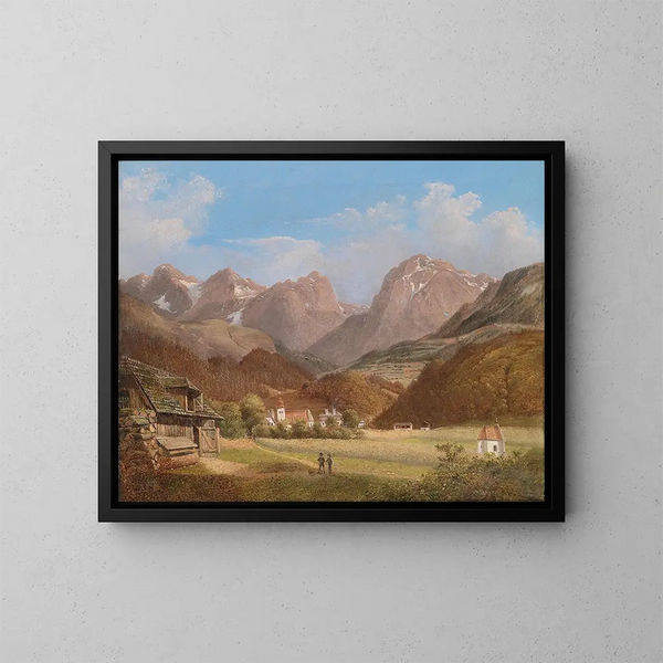 scène bij Krain - Franz Steinfeld — ingelijst kunstwerk aan de muur