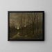 Landschap met weide bij Lundenburg - Franz Stephan Paschinger — ingelijst kunstwerk aan de muur