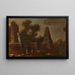 Landschap van fantastische ruïnes met obelisk - Franz Thomas Canton — ingelijst kunstwerk aan de muur