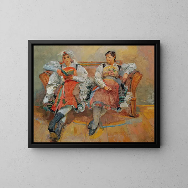 Gailtal - Franz Wiegele — ingelijst kunstwerk aan de muur