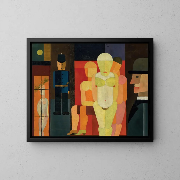 Rue sans Freud - Franz Wilhelm Seiwert — ingelijst kunstwerk aan de muur