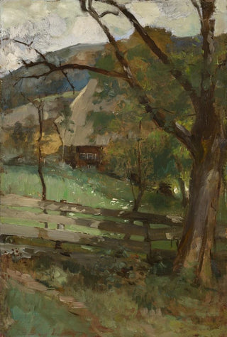 Franz Xaver Grel - Black Forest Landscape with House.webp