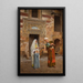 The Water Seller in Cairo - Franz Xaver Kosler — framed artwork on a wall