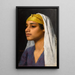 Young Egyptian Girl - Franz Xaver Kosler — framed artwork on a wall