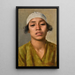 Young Egyptian Girl - Franz Xaver Kosler — framed artwork on a wall