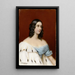 Plaque de portrait en porcelaine de Caroline von Oettingen - Franz Xaver Thallmaier — ingelijst kunstwerk aan de muur