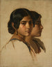 Studie van een Italiaanse meisje - Franz Xaver Winterhalter — weergave van het kunstwerk