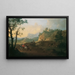 Italiaans Landschap - Franz de Paula Ferg — ingelijst kunstwerk aan de muur